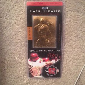 Mark McGwire limited edition baseball card.